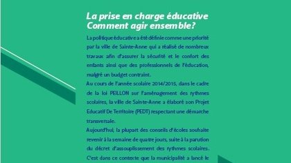 Rapport d'évaluation de la politique éducative