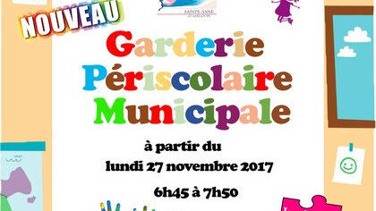 Inscriptions 2017 - Garderies municipales périscolaires
