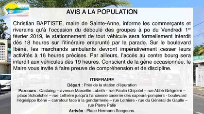 CARNAVAL - Déboulé du 1er février