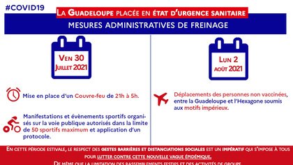 Covid/Etat d'urgence : Mise en place d'un nuveau couvre feu à compter du vendredi 30 juillet 2021