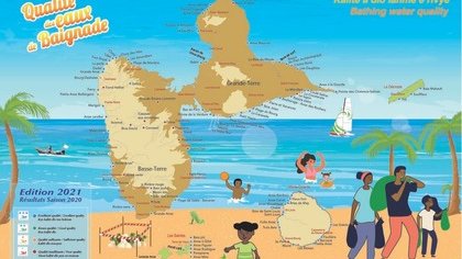 Qualité des eaux de baignade à Sainte-Anne (2021)