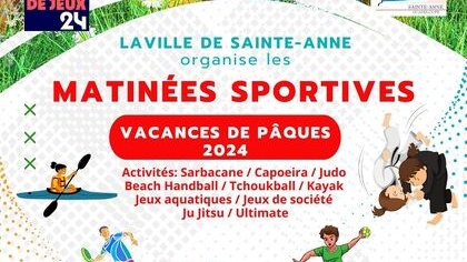 Des "matinées sportives" pendant les vacances de Pâques