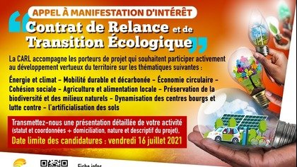 Appel à manifestation d'intérêt : Contrat de Relance et Transition Écologique 