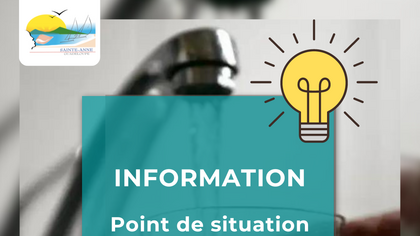  &#128167;POINT DE SITUATION : Avez vous de l'eau ❓