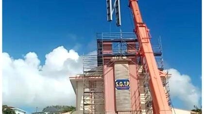 Eglise : la rénovation du clocher de l'église se poursuit