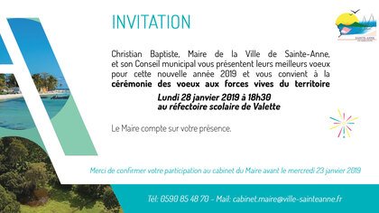 CEREMONIE DES VOEUX AUX FORCES VIVES