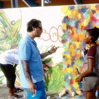 Rencontre entre le graffiti et la peinture. Kongo et l'artiste peintre (…)