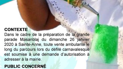 AVIS AUX MARCHANDS AMBULANTS