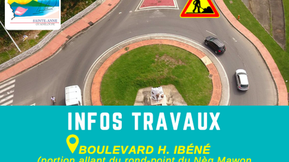 Communiqué : Travaux en cours au boulevard Ibéné