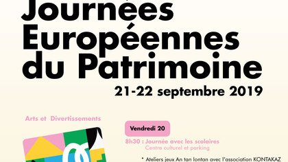 Journées Européennes du Patrimoine 2019