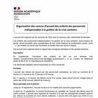 Protocole d'accueil des enfants