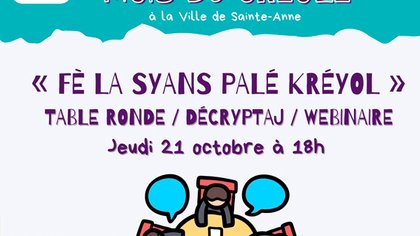 WEBINAIRE / DECRYPTAJ « Fè la Syans palé kréyol »