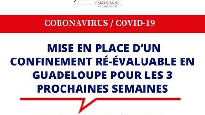 Mise en place d'un nouveau confinement en Guadeloupe