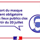 COVID-19 - Port du masque obligatoire dans les lieux publics clos