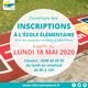 Ouverture des inscriptions des élèves en classe élémentaire pour la rentrée 2020-2021