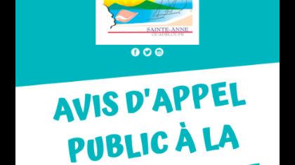 AVIS D'APPEL PUBLIC À LA CONCURRENCE