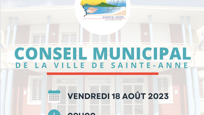 Réunion du conseil municipal ce vendredi 18 août 2023