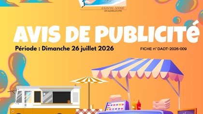 AVIS DE PUBLICITÉ