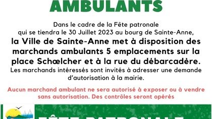 Avis de publicité pour une occupation temporaire du domaine public 