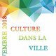 CULTURE DANS LA VILLE - Novembre 2018