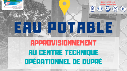 Approvisionnement en eau potable au CTO de Dupré