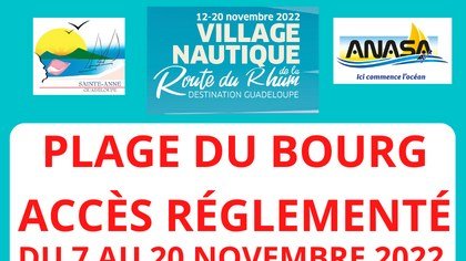 PLAGE DU BOURG - ACCÈS RÉGLEMENTÉ