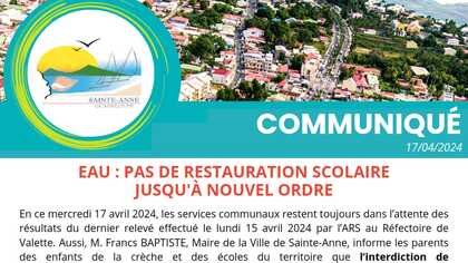 Reprise de la restauration scolaire le vendredi 19 avril 2024