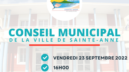 CONSEIL MUNICIPAL DU VENDREDI 23 SEPTEMBRE 2022
