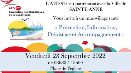 11ème édition de la Semaine Nationale de Prévention du Diabète