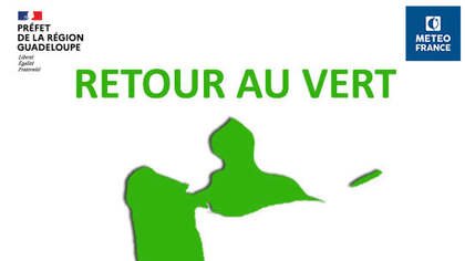Retour au vert pour la Guadeloupe ce jeudi 30 juillet.