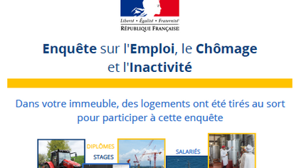 Enquête Insee : Emploi, chômage, et inactivité