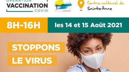 Covid-19 : l'ARS Guadeloupe organise une opération de vaccination à Sainte-Anne 