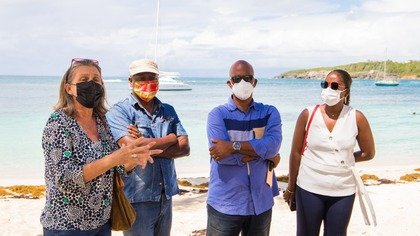 Le SIPS à Sainte-Anne pour une visite du littoral