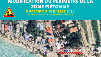 Modification du périmètre de la zone piétonne de la plage du Bourg