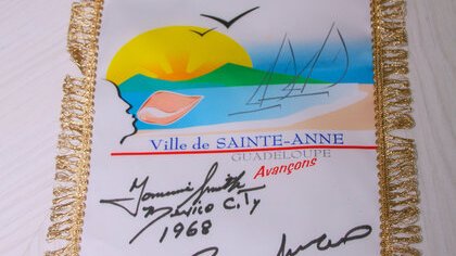 Tommie Smith de passage à Ste-Anne. 