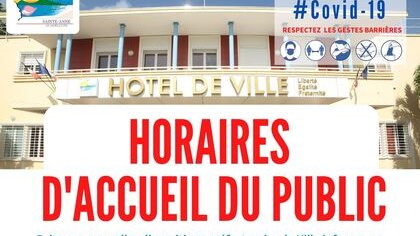 NOUVEAUX HORAIRES D'ACCUEIL DU PUBLIC 