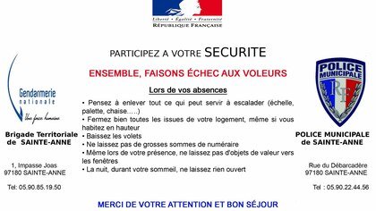 SOYEZ ACTEURS DE VOTRE SECURITE