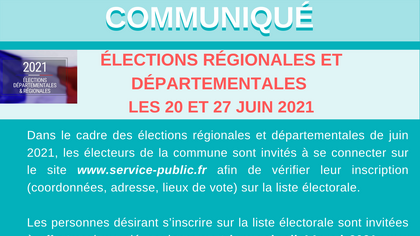 Formalités d'inscription sur les listes électorales 