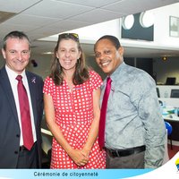 Le préfet Billant, Valérie Hugues, élue en charge des affaires scolaires et (…)