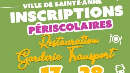INSCRIPTIONS POUR LA RESTAURATION, LES GARDERIES PERISCOLAIRES ET LE RAMASSAGE SCOLAIRE (2026/2027)