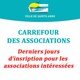 CARREFOUR DES ASSOCIATIONS - INSCRIPTIONS DES ASSOCIATIONS