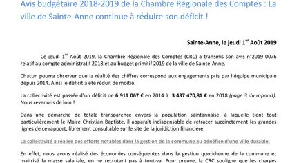 RAPPORT DEFINITIF DE LA CRC ( Chambre Régionale des Comptes)