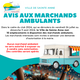 AVIS AUX MARCHANDS AMBULANTS