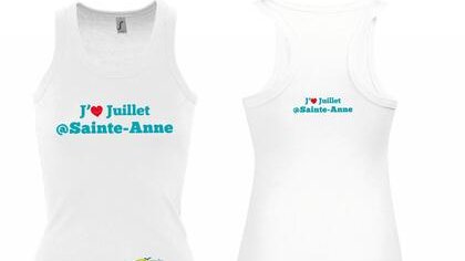 Vente de Tee-shirts Juillet à Sainte-Anne