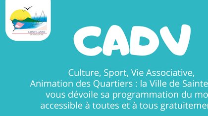 CADV : CULTURE ET ANIMATION DANS LA VILLE