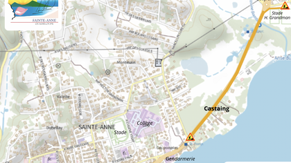 Travaux d'aménagement d'une piste cyclable entre le Bourg et Ffrench